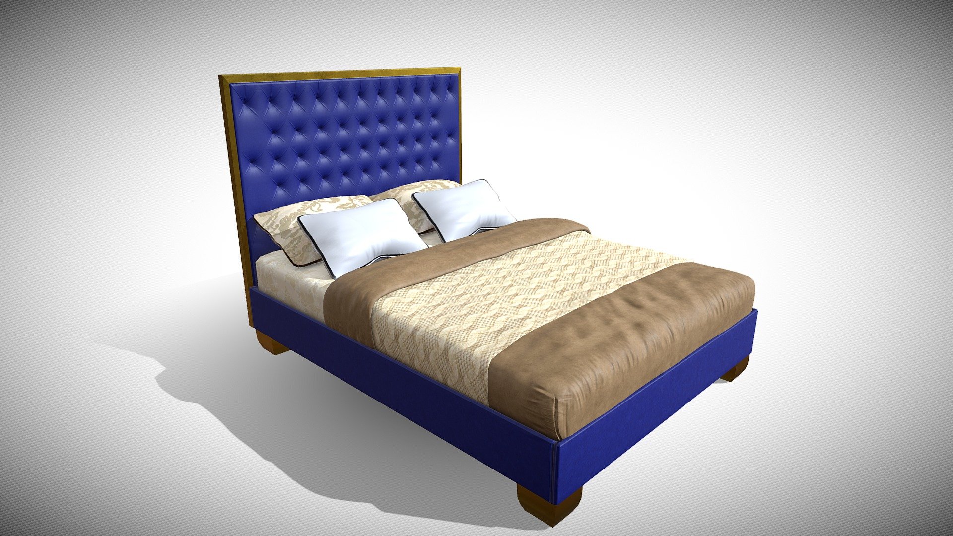 Bed - 3D Model By Arunkumar2057 [498083f] - Sketchfab