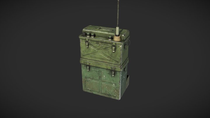 Military Radio SCR-300 (BC-1000) 3D Model