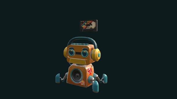 Game Art 2 - Robuddy "Funky" 3D Model