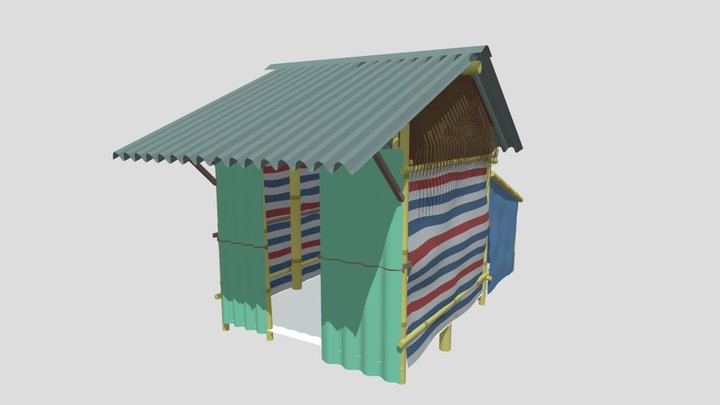Western Vietnamese Village House 3D Model