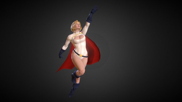 Power Girl 3D Model