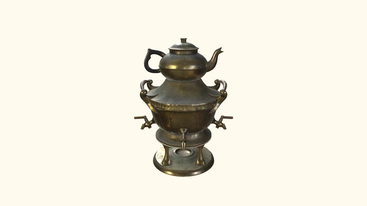 Ottoman - Bộ hâm cà phê (BH20) 3D Model