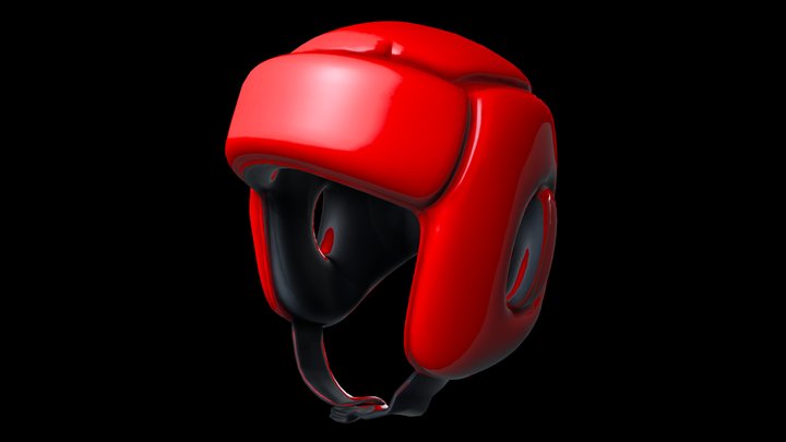 Boxing Headgear Helmet (Low Poly) – Free 3D Model STL