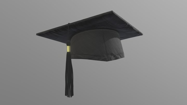 Graduation cap 3D Model