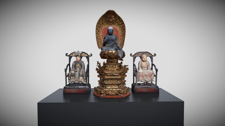 Buddha from Gyokuryuji temple 3D Model