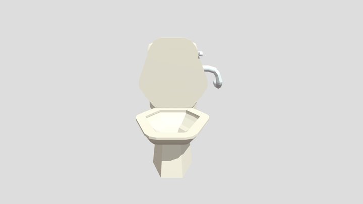 Toilet Low-Poly 3D Model