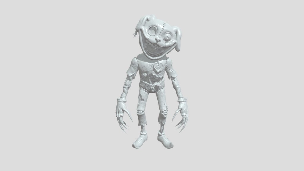 Creepy stitched ragdoll monster