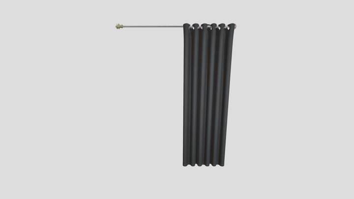 Modern Curtain (halfway open) – Kostenloses 3D-Modell STL