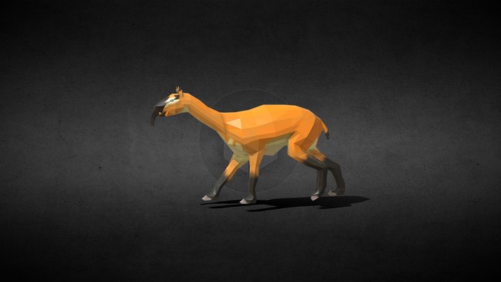 Macrauchenia walking test 1 3D Model