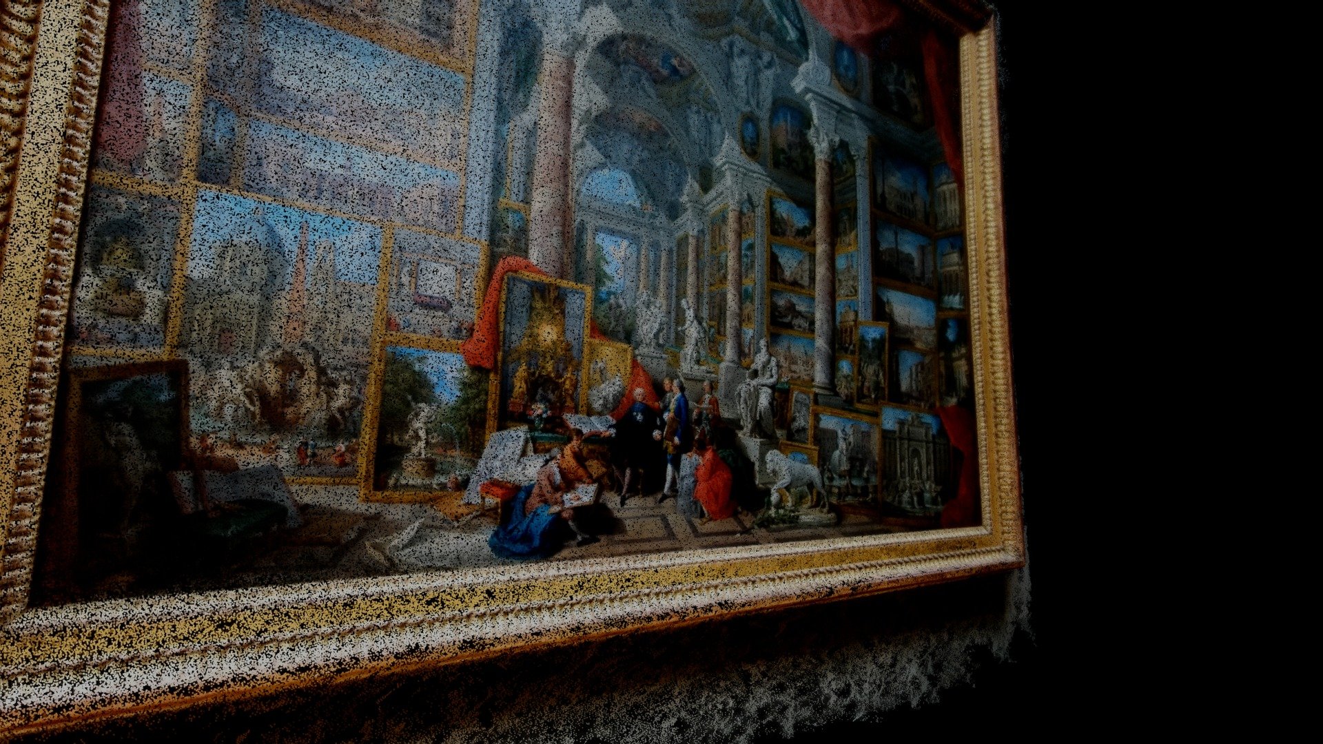 Painting Gallery with views of modern Rome
