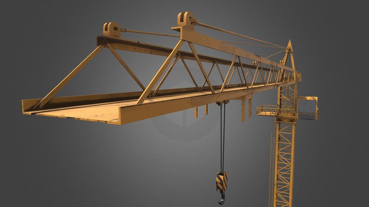 Tower Crane 3D Model