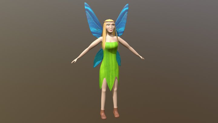 Fairy Girl 3D Model