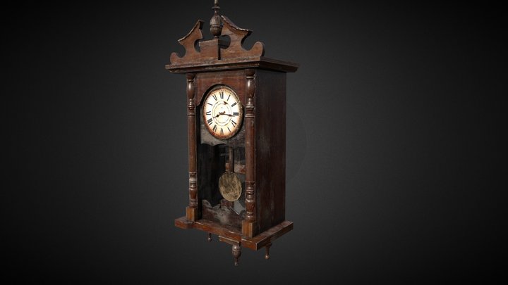 Antique Clock 3D Model