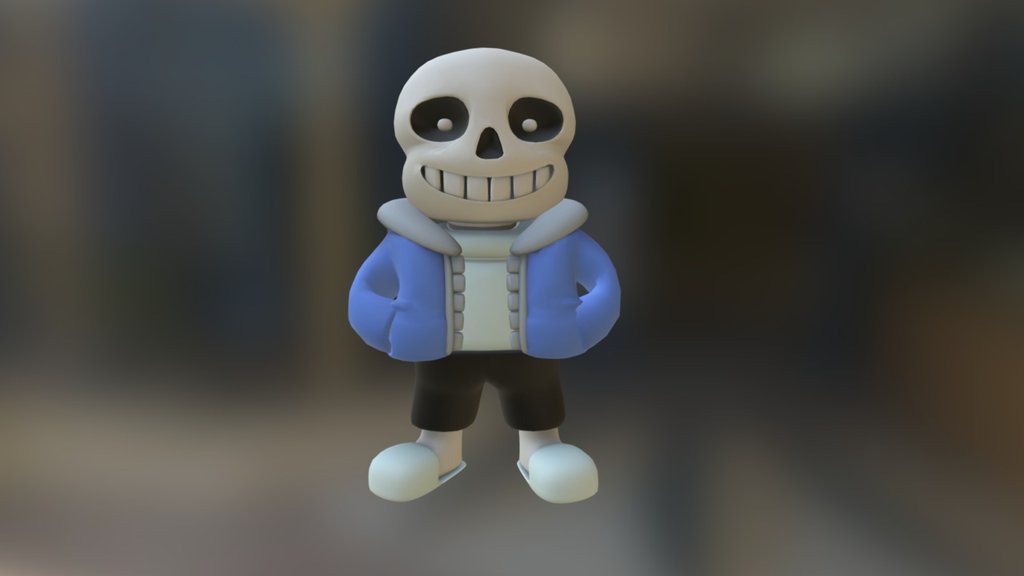 Sans 3D model by (cretudaniel111) [4985ed7] Sketchfab