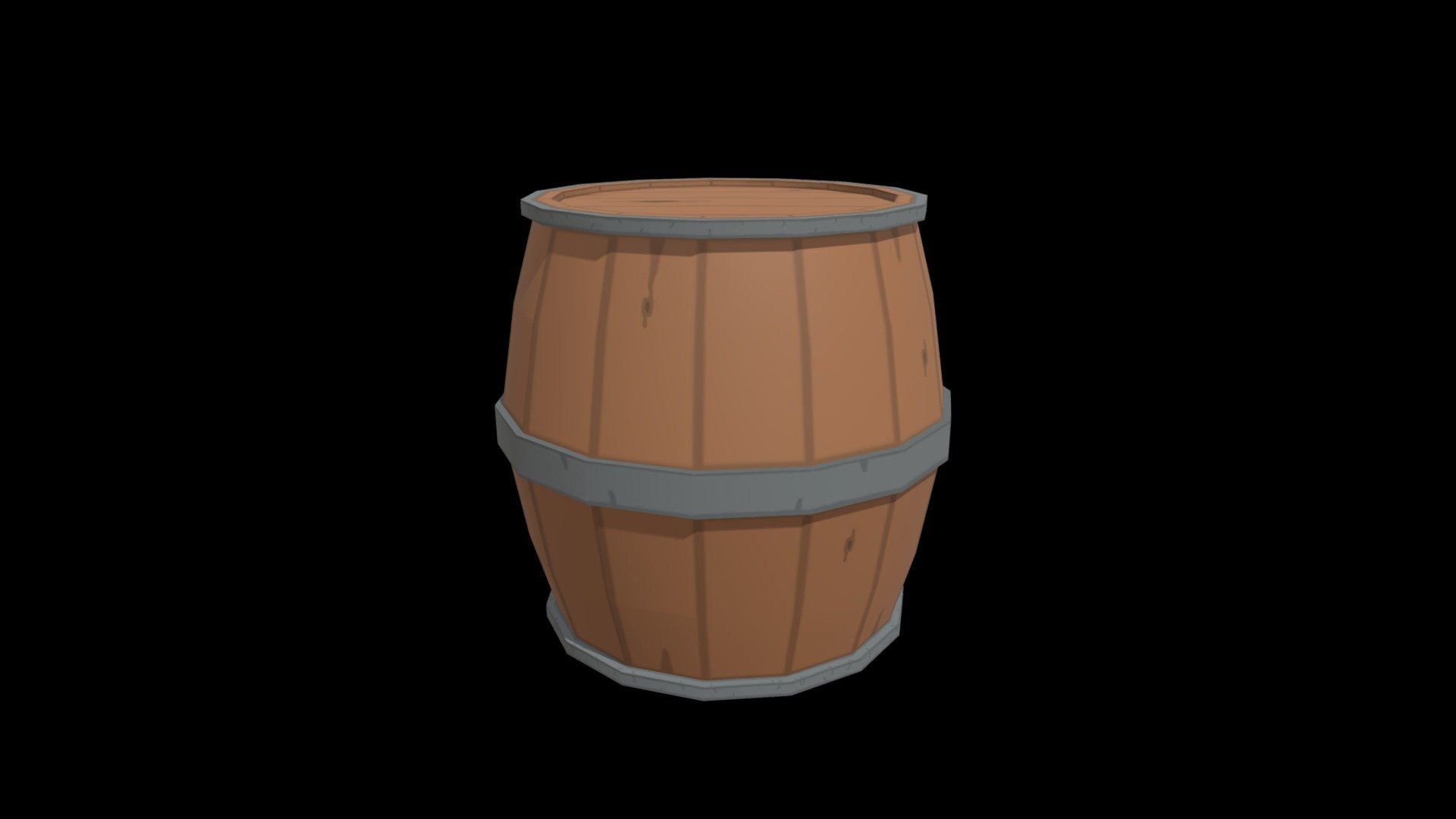 Low Poly barrel