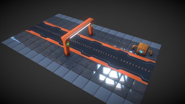Sci-Fi Road – Modelo 3D gratuito STL