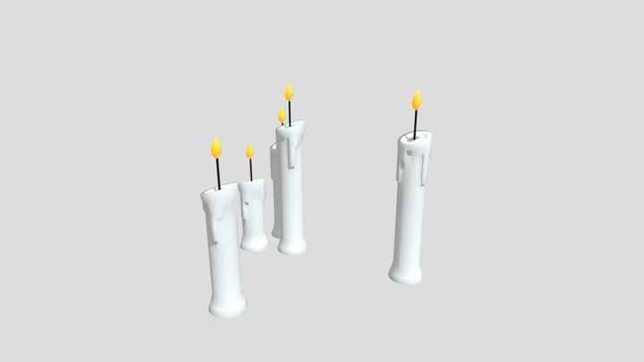 Candles 3D Model