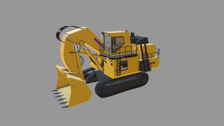 Komatsu PC2000-8 Excavator 3D Model