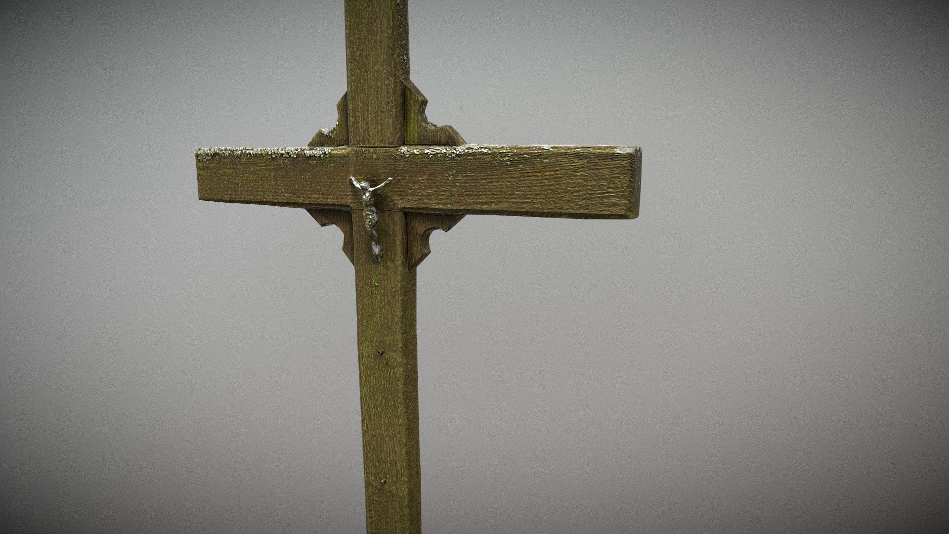 Scanned Wooden Temporary cross LOD