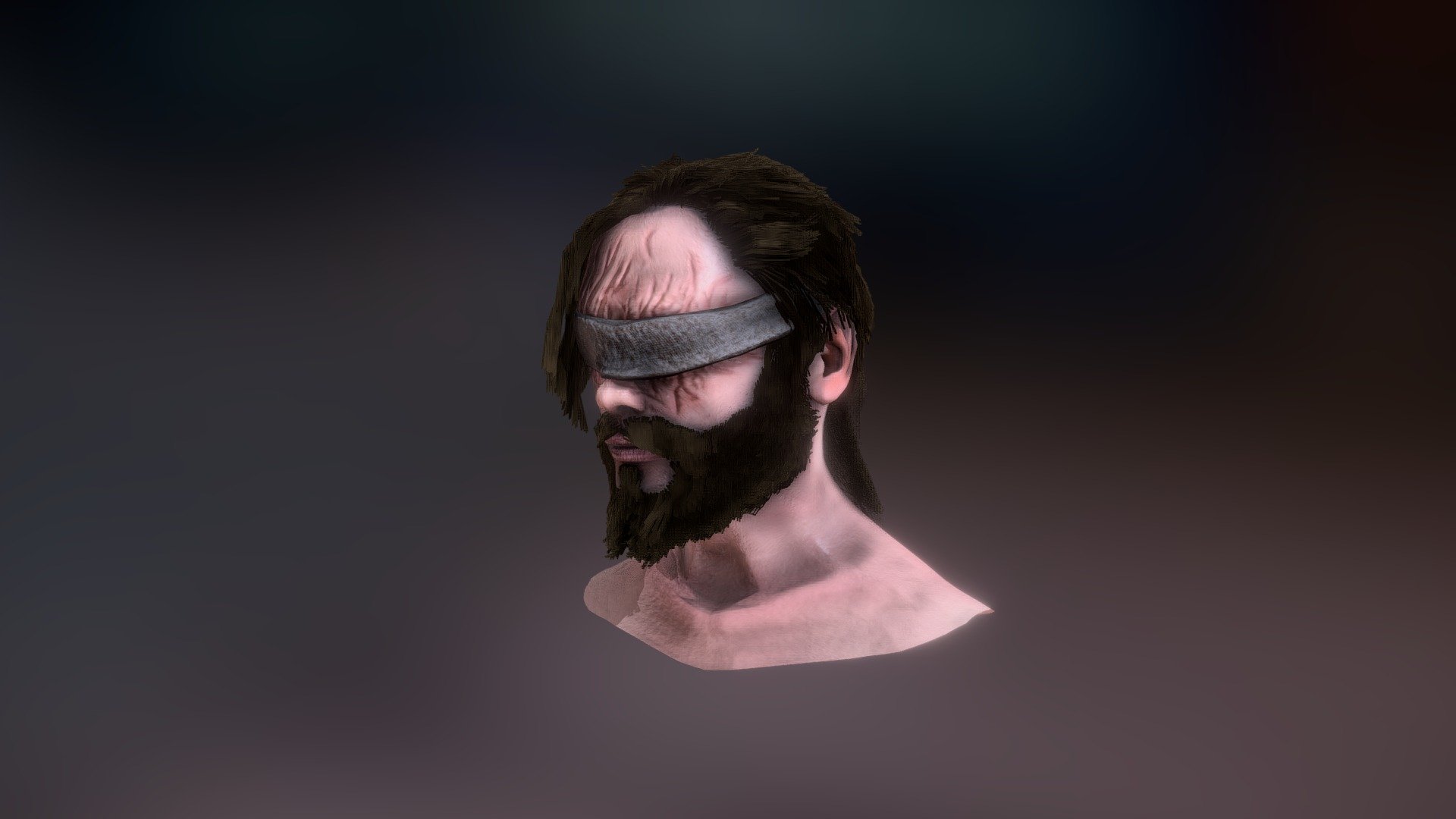 Character Bust — Sketchfab embed 3D viewer