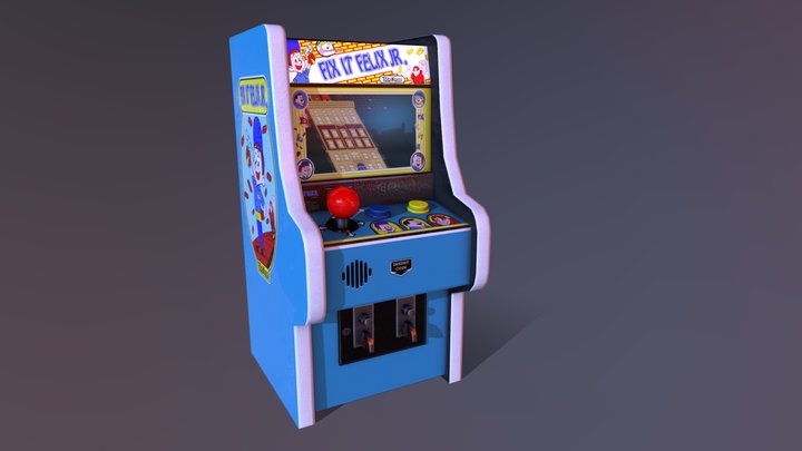 Fix it Felix Jr. Arcade Machine 3D Model