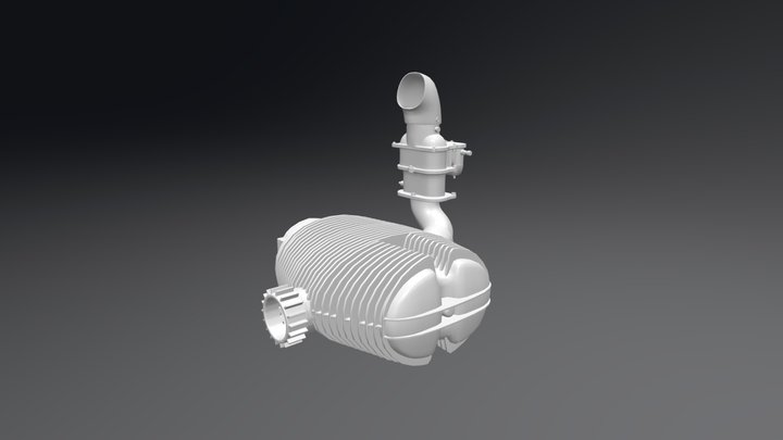 Cylinder+turbo 3D Model
