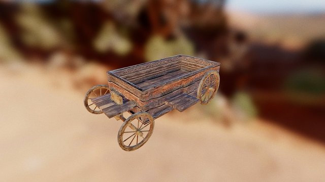 Old west carreta 3D Model