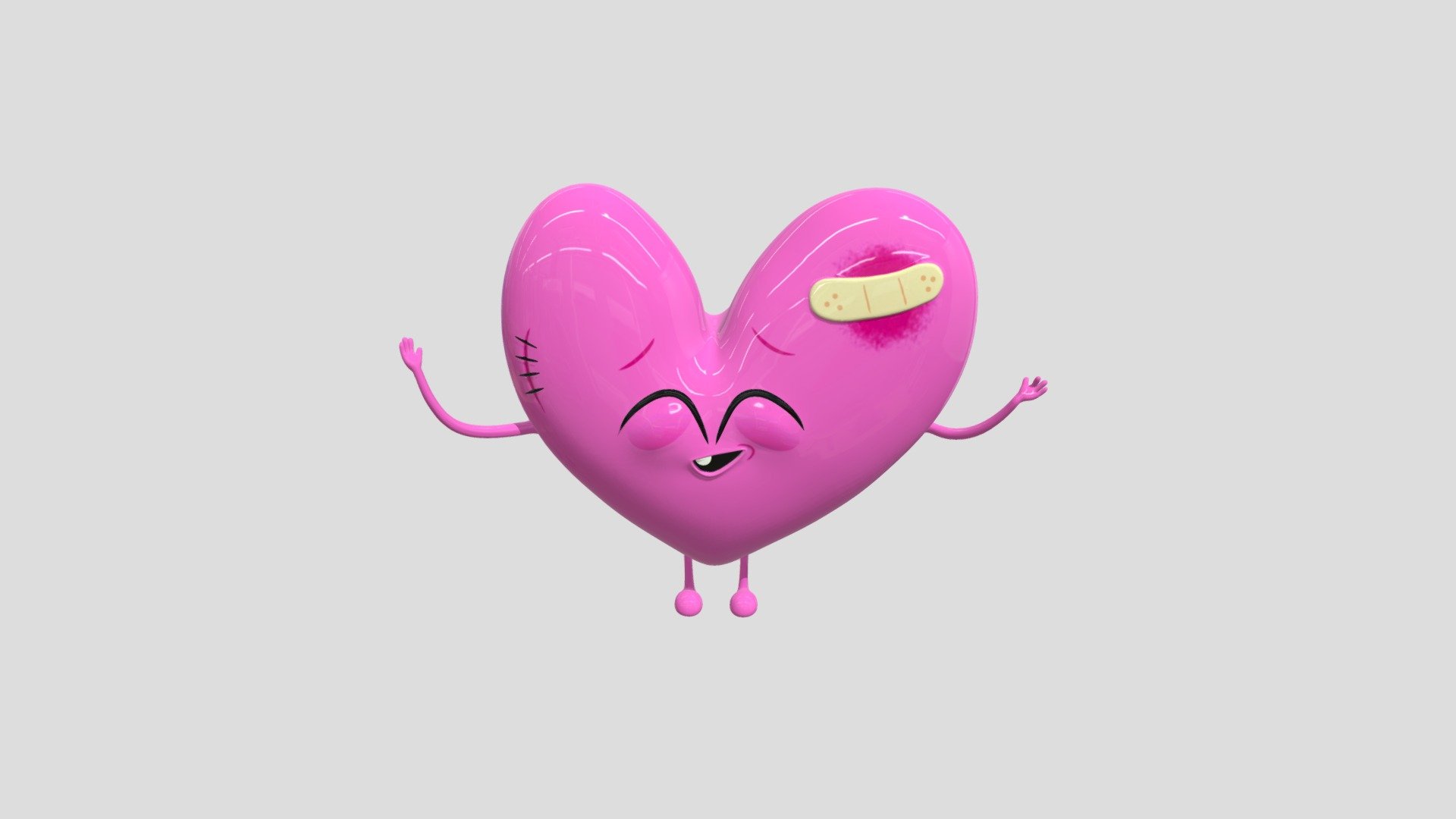 Cute Little Heart - Download Free 3D model by Aman79 [498d151] - Sketchfab