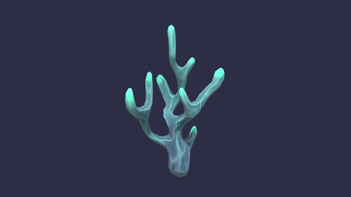 Coral fantasy plant 3D Model