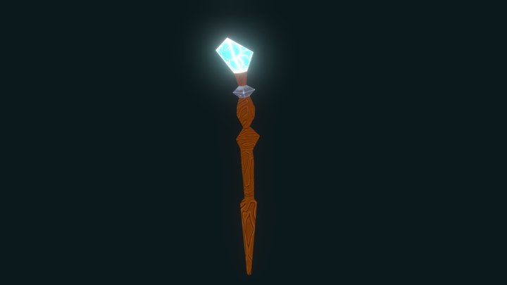 Frost Staff 3D Model