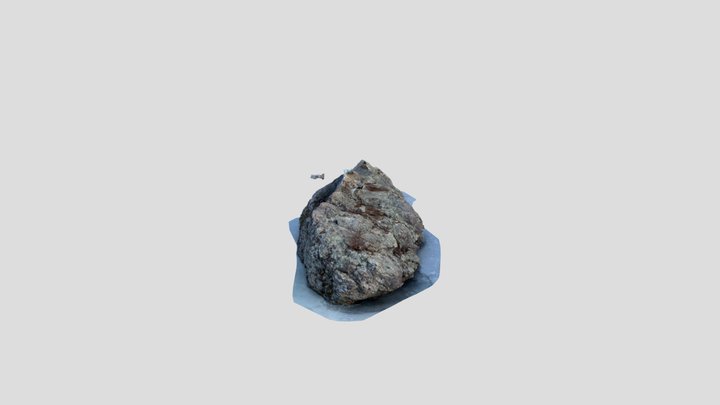 Glacial Erratic on Ice. 3D Model
