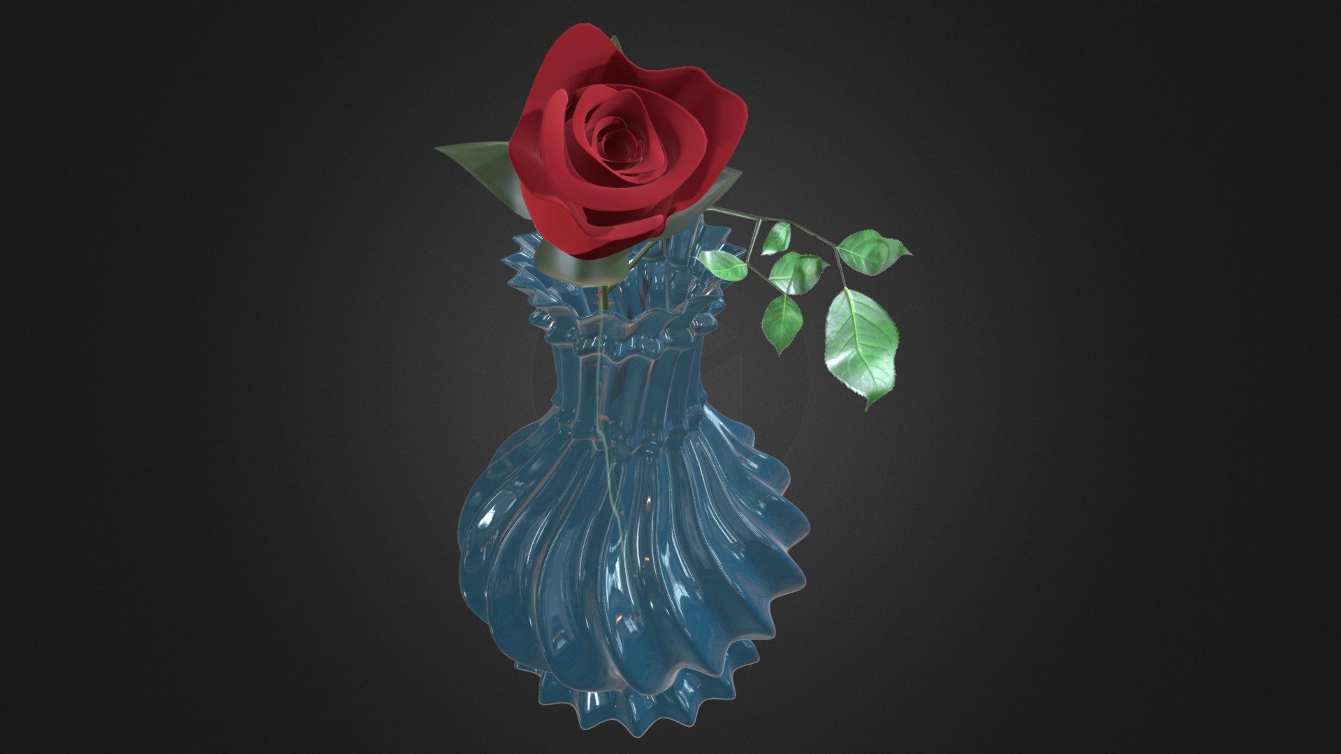 Rose in Vase