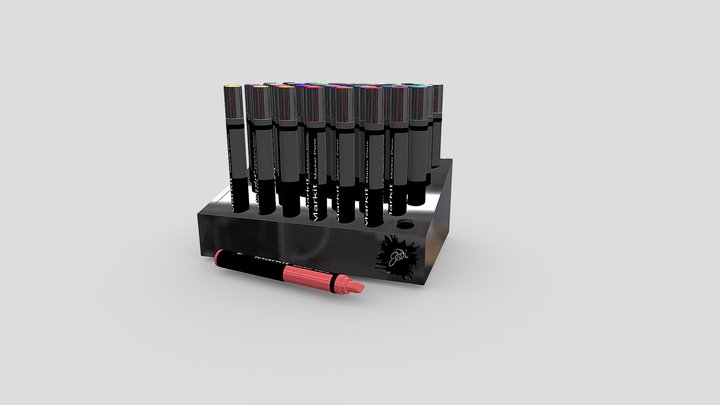 Marker Pens 3D Model