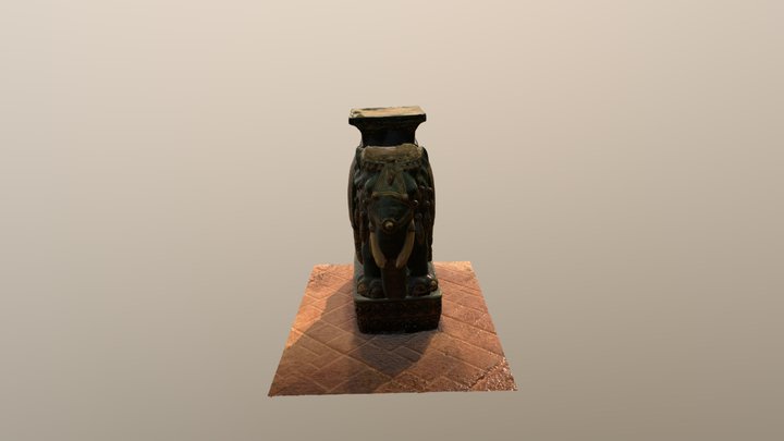 Statue éléphant Vetea RC 01 3D Model