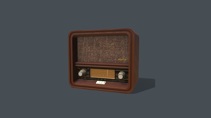 [Student Work] Realistic Props : Radio Auna 1901 3D Model