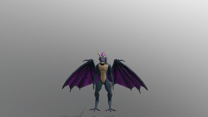 Dark Dragon 3D Model