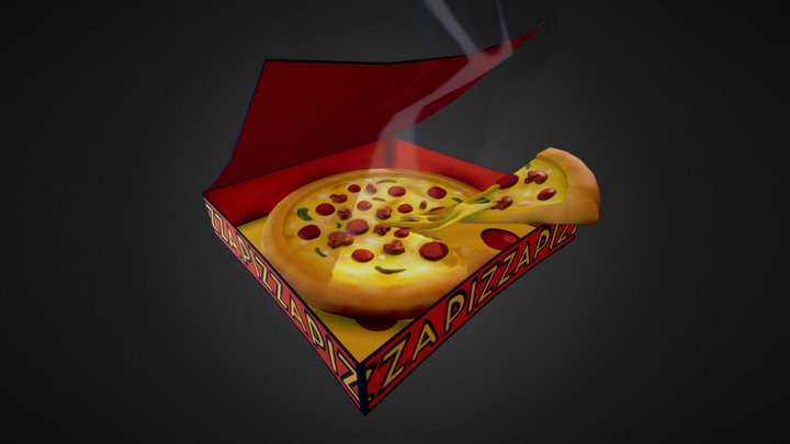 Pizza Box 3D Model