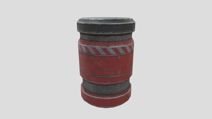 Explosive Barrell 3D Model