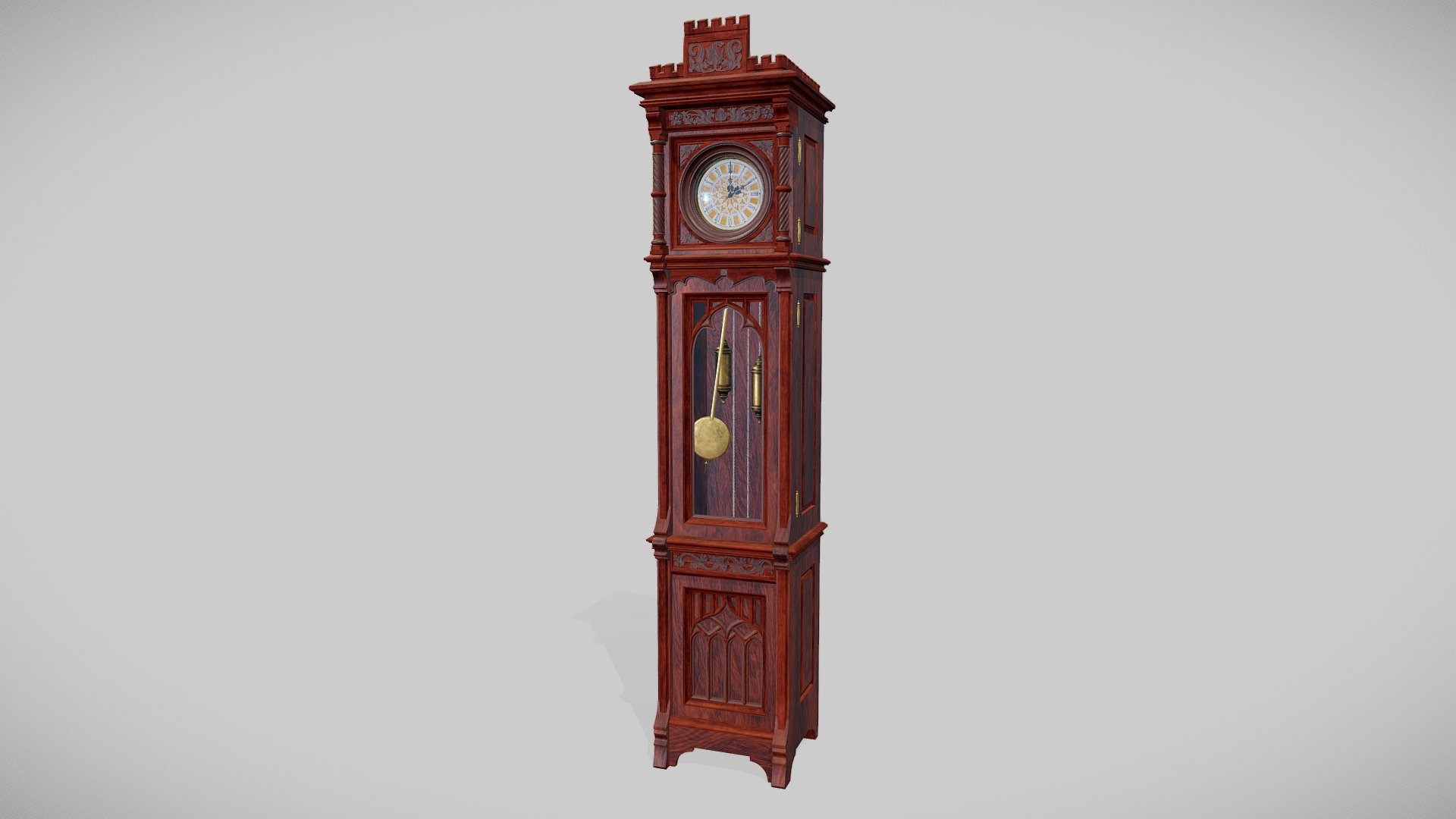 Victorian longcase clocks Buy Royalty Free 3D model by Mantichore