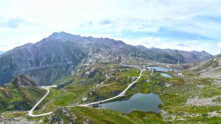 Gotthard-Pass enviroment panorama 3D Model