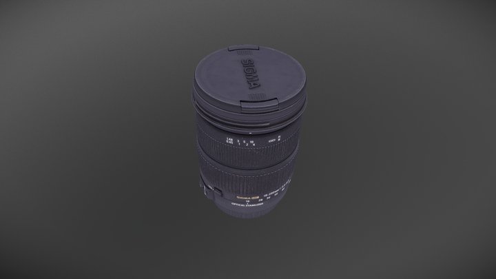 Sigma lense scan 3D Model