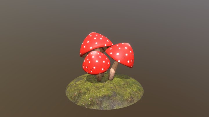 Mushrooms 3D Model