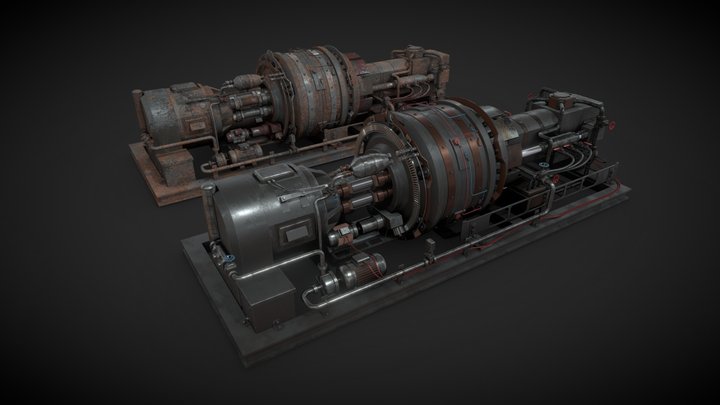 Industrial machine 3D Model
