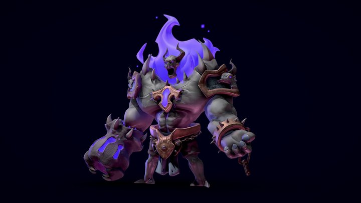 Stylized Creation - Stone Creature 3D Model