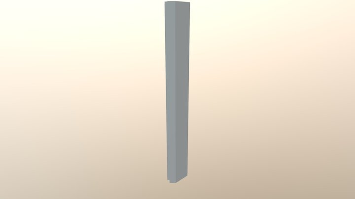 Laser Fence Pole3 Turn 3D Model