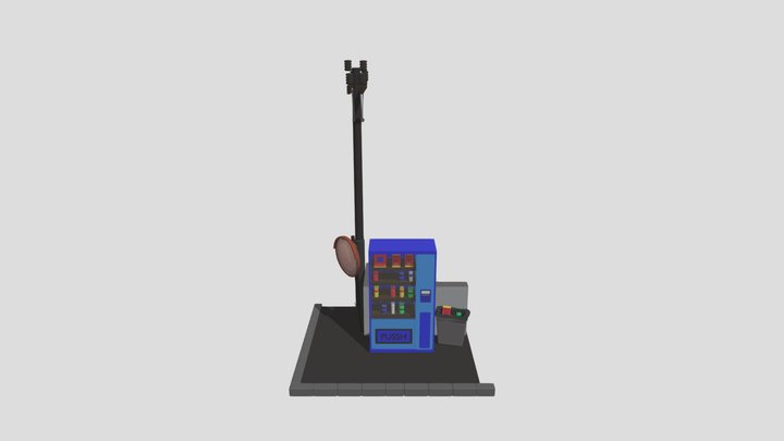 Vanding machine lowpoly 3D Model