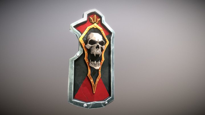 Shield skull 3D Model
