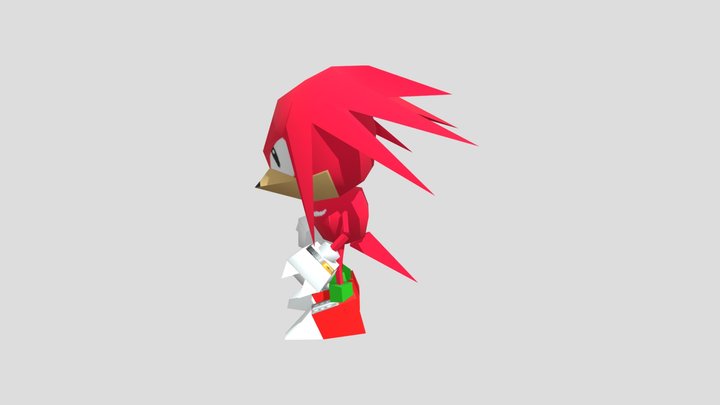 Saturn - Sonic R - Racers - Knuckles the Echidna 3D Model