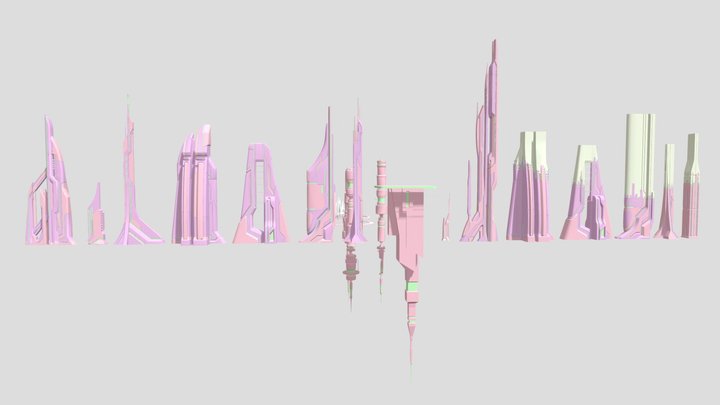 Tron Iso City 3D Model