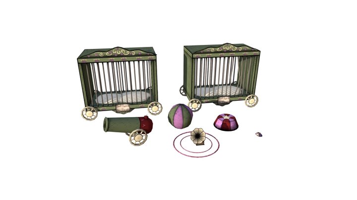 Circus Props 3D Model